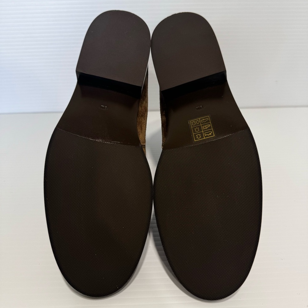 New Tory Burch Brooke Buckle Brown Suede Ankle Boots Size 8 - Picture 12 of 13